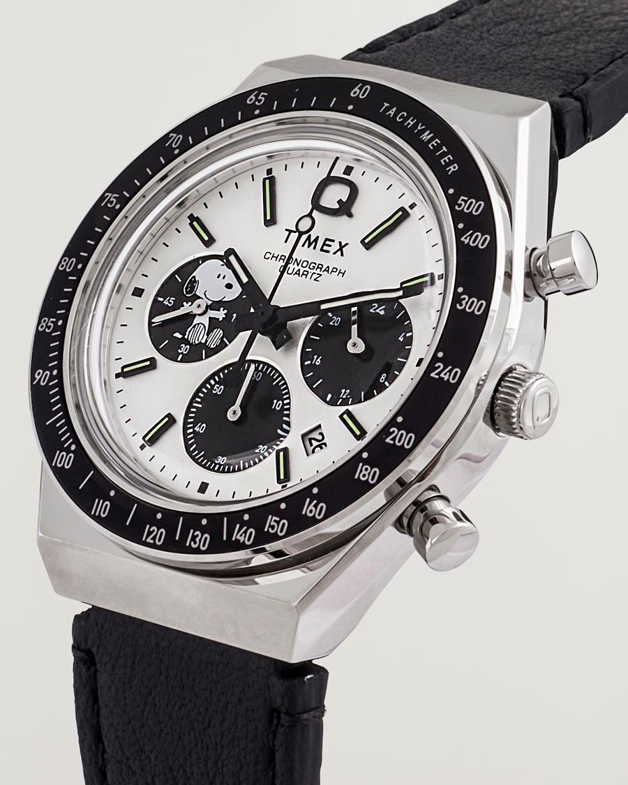 Men | Timex Q Timex Snoopy Chronograph 40mm White Dial | Timex | Q Snoopy Chronograph 40mm White Dial