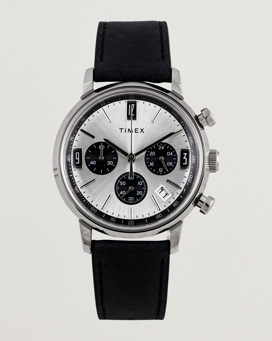 Men | Timex Marlin Chrono Tachymeter 40mm Silver Dial | Timex | Marlin Chrono Tachymeter 40mm Silver Dial