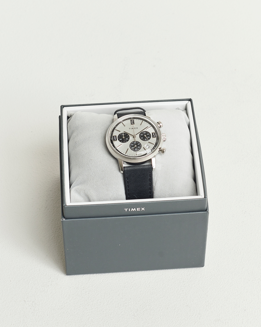 Men | Timex Marlin Chrono Tachymeter 40mm Silver Dial | Timex | Marlin Chrono Tachymeter 40mm Silver Dial