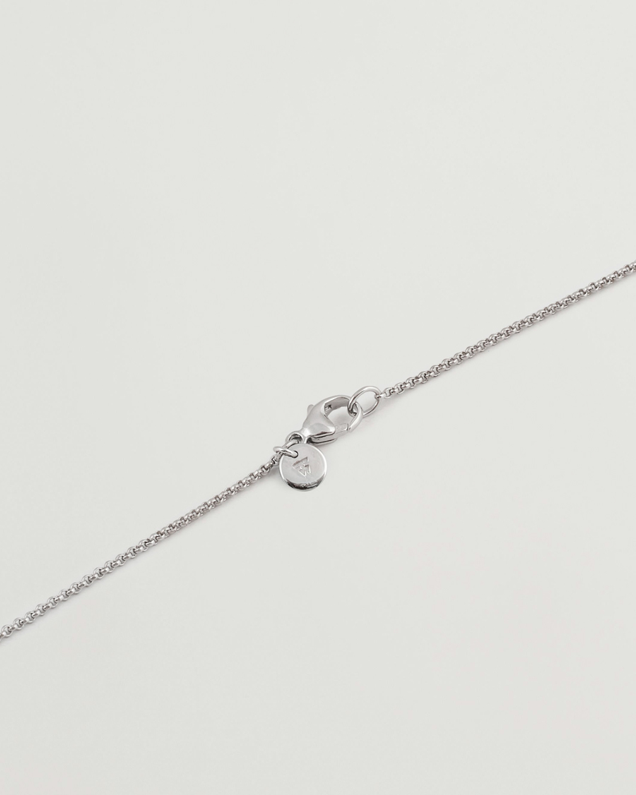 Men | Jewellery | Tom Wood | Cushion Pendant Onyx Silver