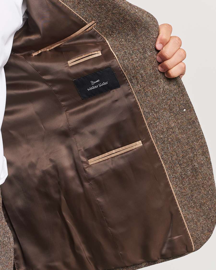 Men | Blazers | Walker Slater | Edward Wool Donegal Blazer Brown