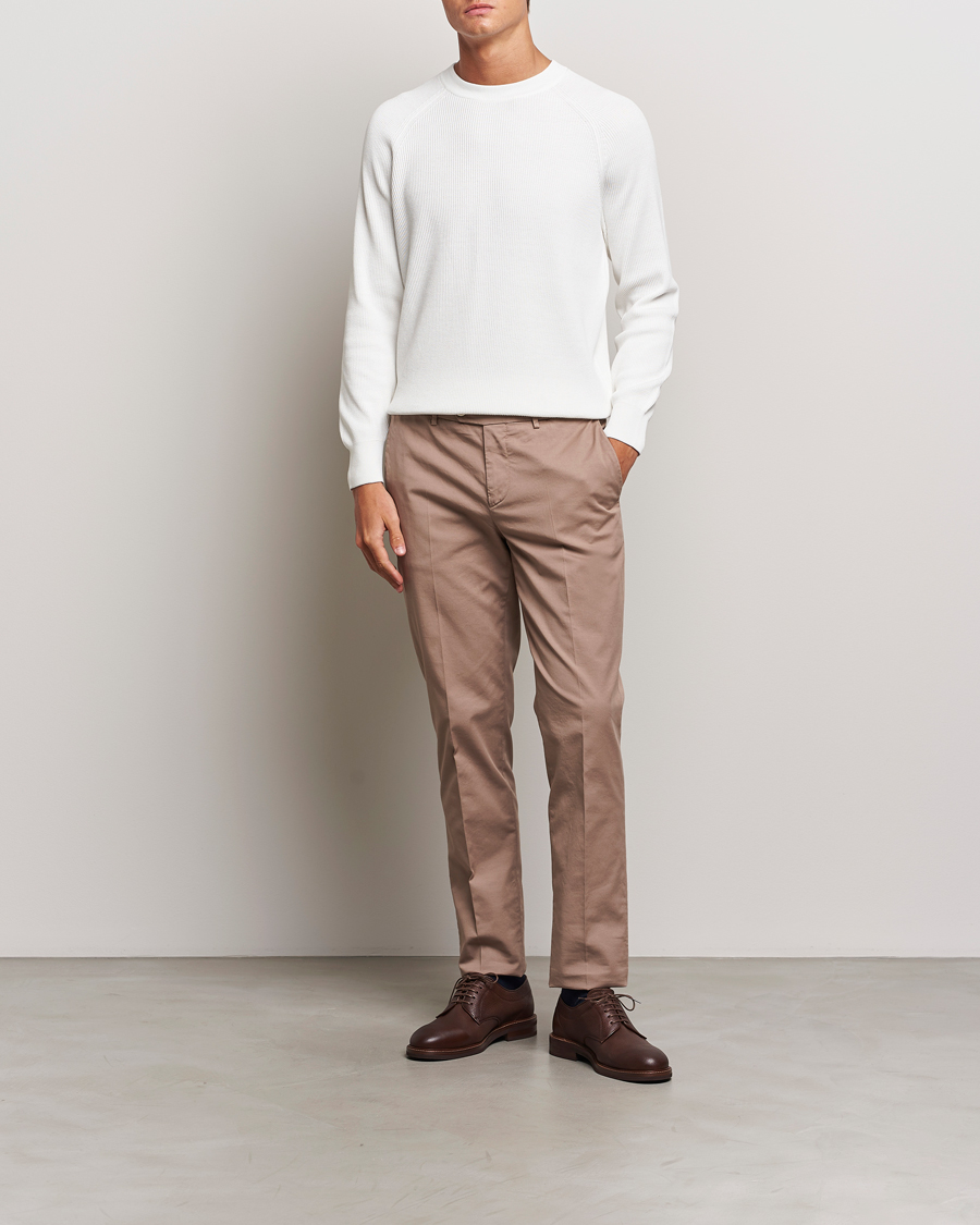 Men | Sweaters & Knitwear | Brunello Cucinelli | Cotton Rib Crew Neck Panama