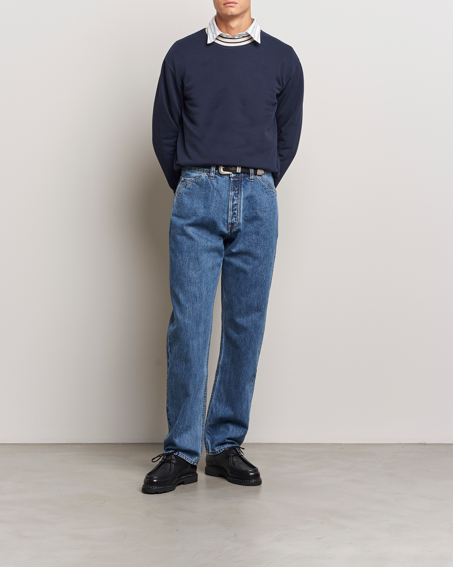 Men | Jeans | Drake's | 5-Pocket Japanese Selvedge Jeans Bleach
