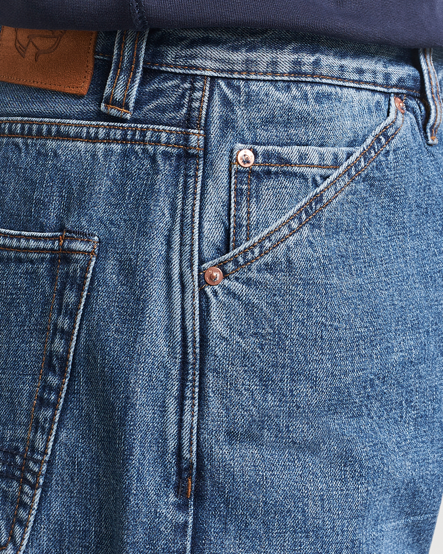 Men | Jeans | Drake's | 5-Pocket Japanese Selvedge Jeans Bleach