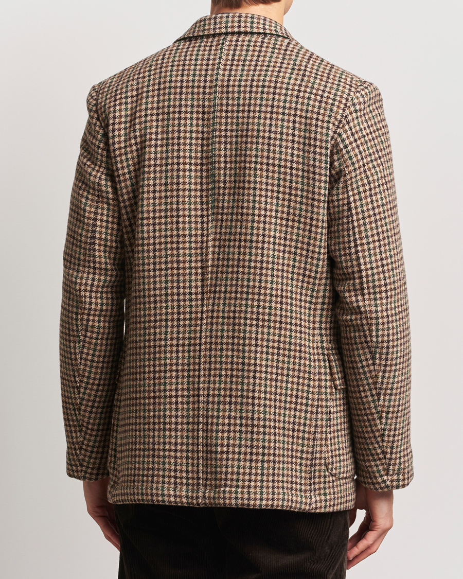 Men | Blazers | Drake's | MKVII Gun Check Tweed Blazer Brown