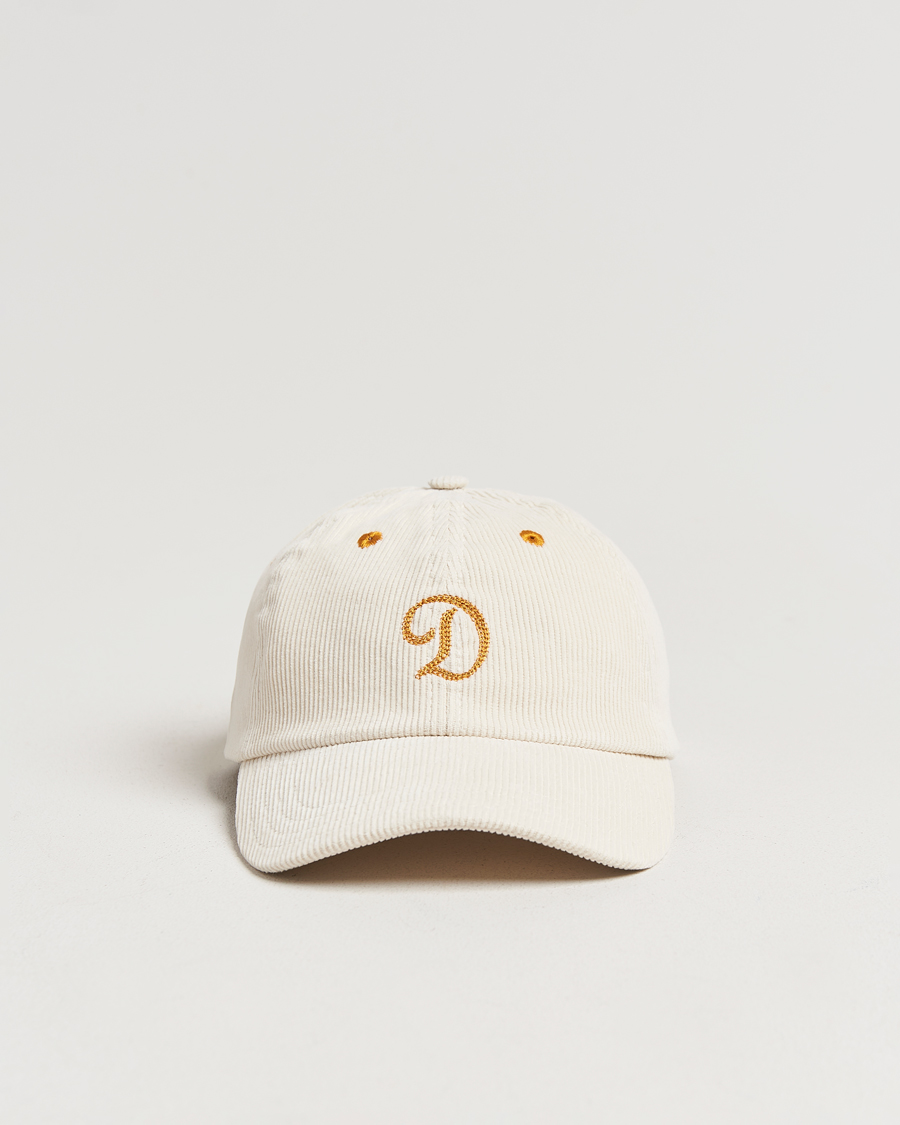 Men | Drake's D'Capital Embroidery Cord Cap Ecru | Drake's | D'Capital Embroidery Cord Cap Ecru