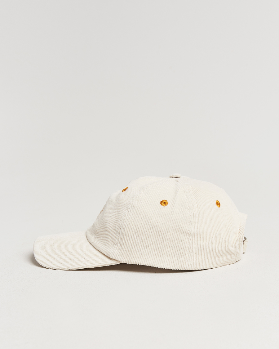 Men | Drake's D'Capital Embroidery Cord Cap Ecru | Drake's | D'Capital Embroidery Cord Cap Ecru