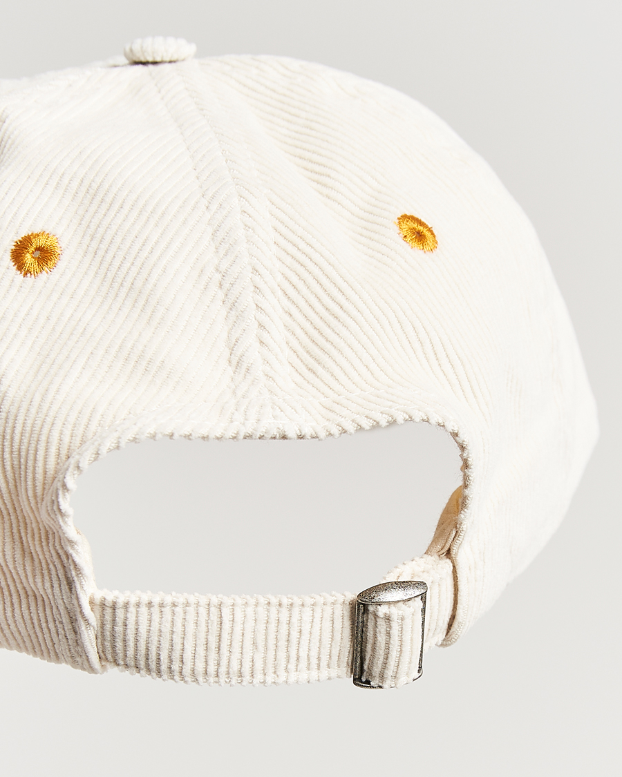 Men | Drake's D'Capital Embroidery Cord Cap Ecru | Drake's | D'Capital Embroidery Cord Cap Ecru