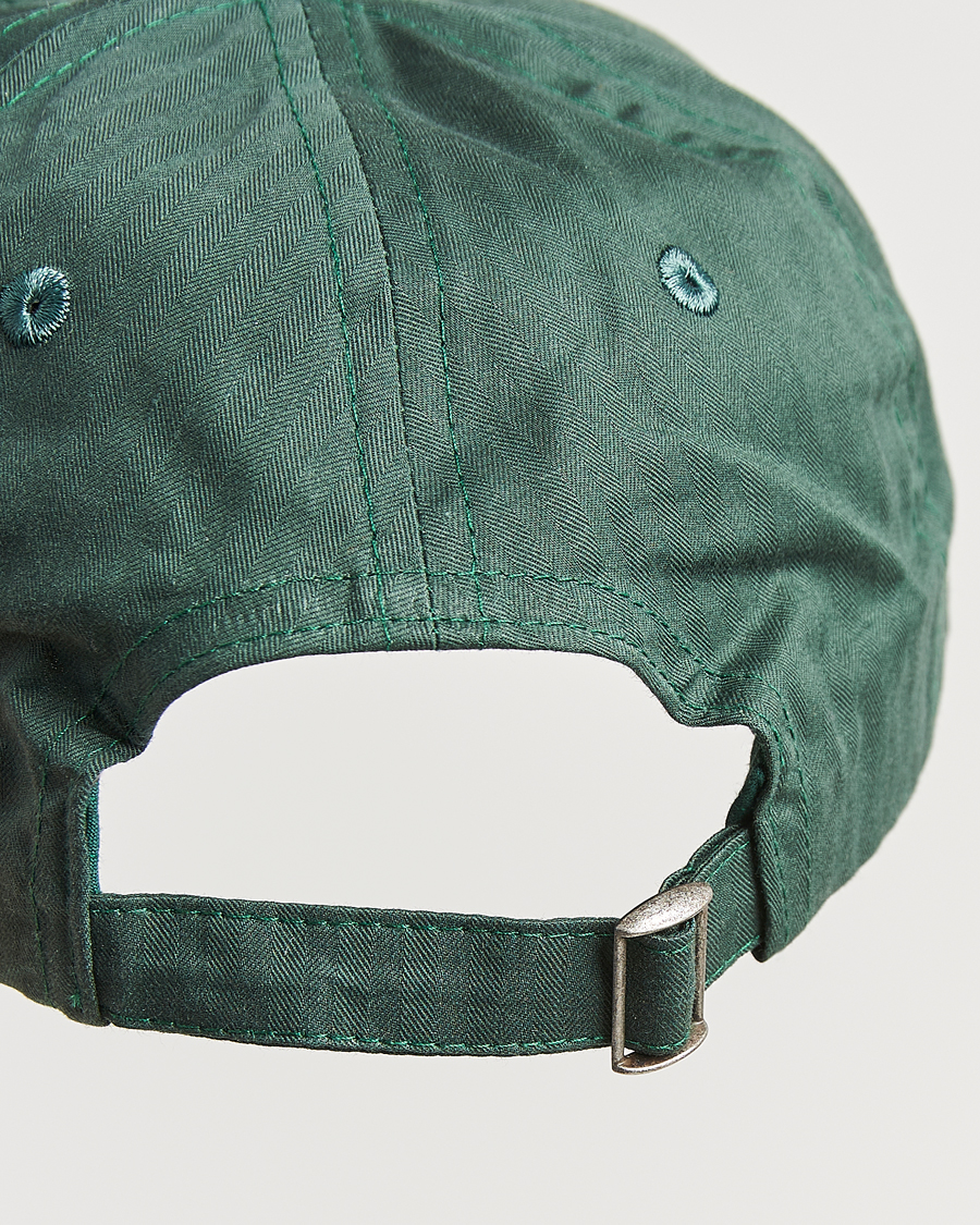 Men | Drake's Waxed Herringbone Cap Bottle Green | Drake's | Waxed Herringbone Cap Bottle Green