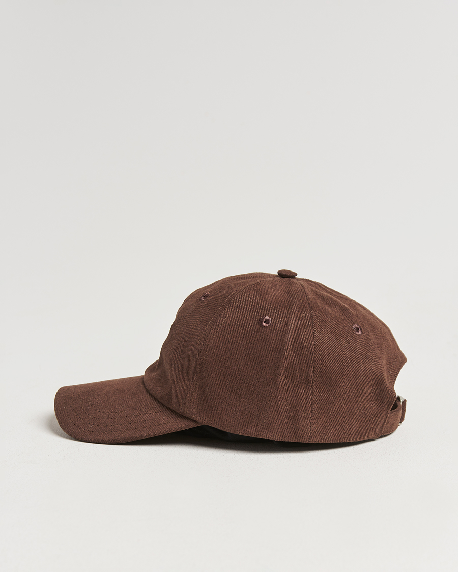 Men | Drake's Embroidered Dog Heavy Twill Cap Brown | Drake's | Embroidered Dog Heavy Twill Cap Brown