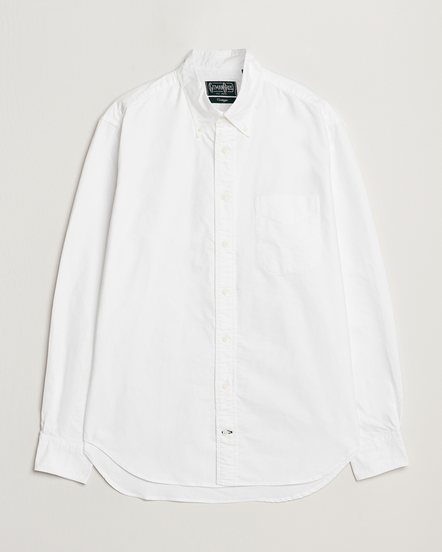 Men | Shirts | Gitman Vintage | Button Down Oxford Shirt White