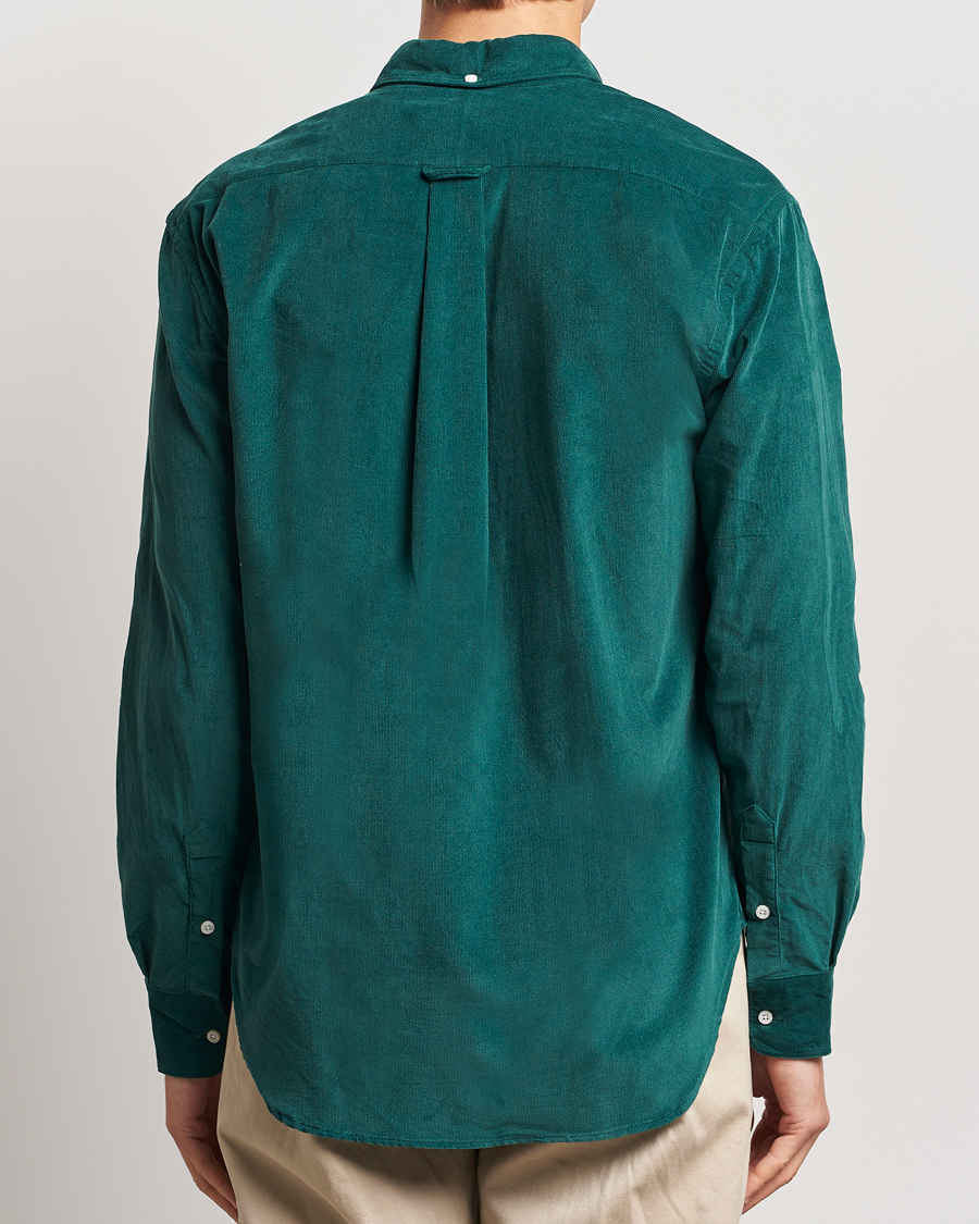 Men | Shirts | Gitman Vintage | Button Down Corduroy Shirt Emerald
