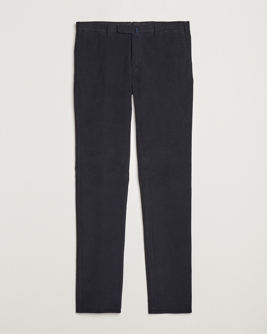 Men | Trousers | Incotex | Slim Fit Baby Corduroy Trousers Navy