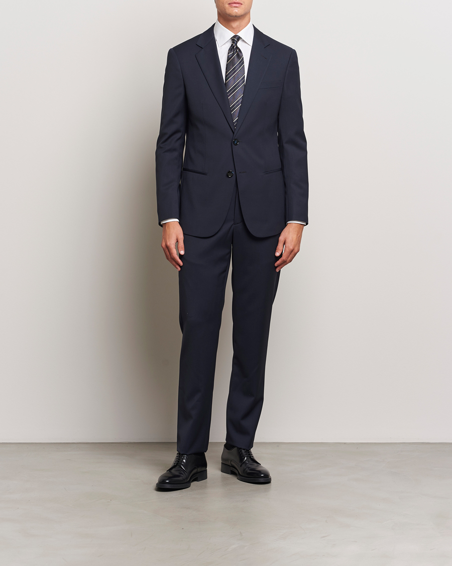 Men | Suits | Giorgio Armani | Soho Virgin Wool Suit Navy