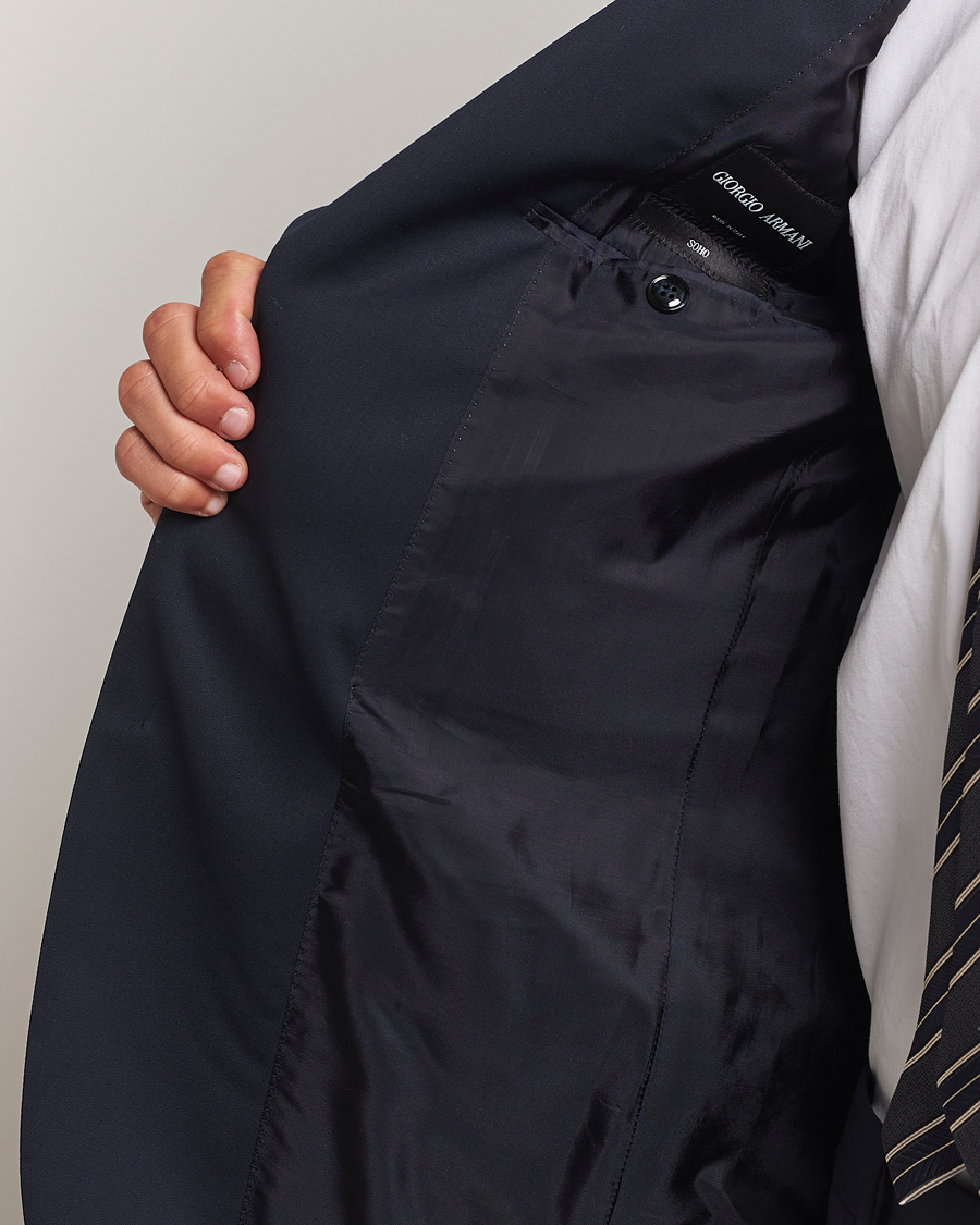 Men | Suits | Giorgio Armani | Soho Virgin Wool Suit Navy