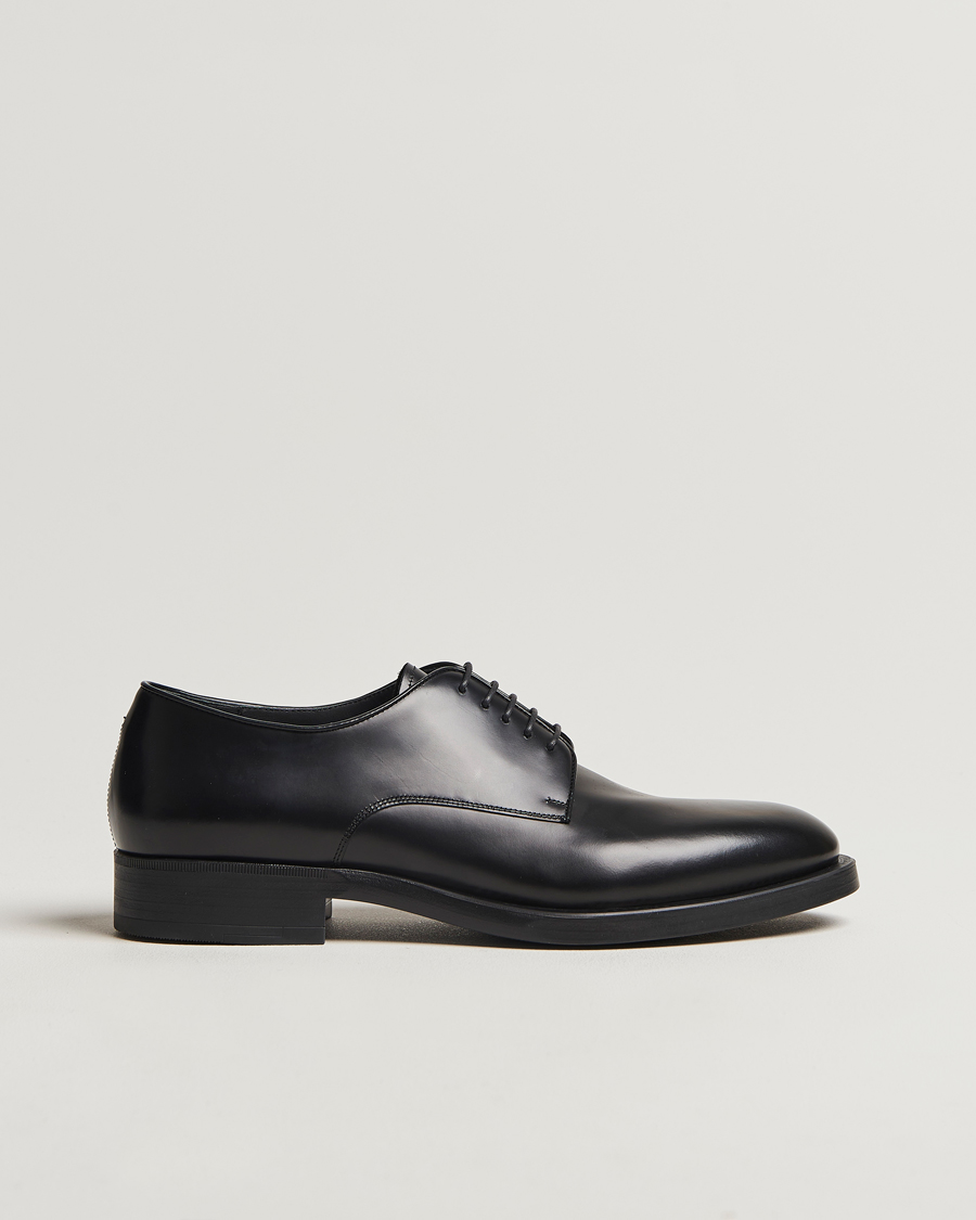 Men | Giorgio Armani Lace Up Derby Shoes Black Calf | Giorgio Armani | Lace Up Derby Shoes Black Calf