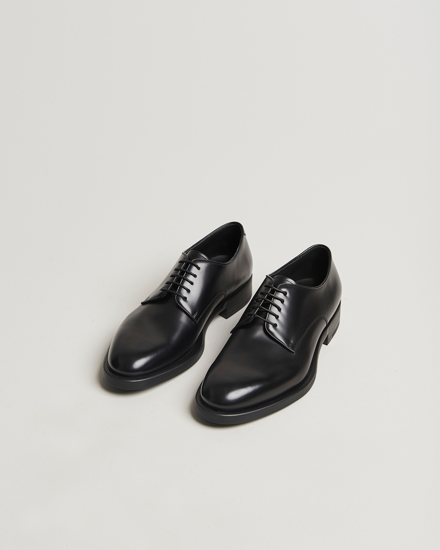 Men | Giorgio Armani Lace Up Derby Shoes Black Calf | Giorgio Armani | Lace Up Derby Shoes Black Calf