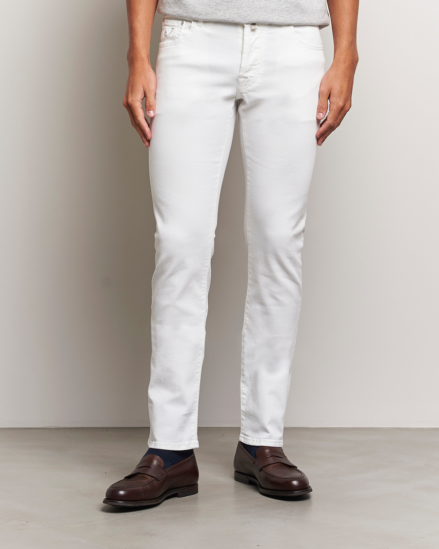 Jacob Cohën Nick Slim Fit Streatch Jeans White at CareOfCarl.com