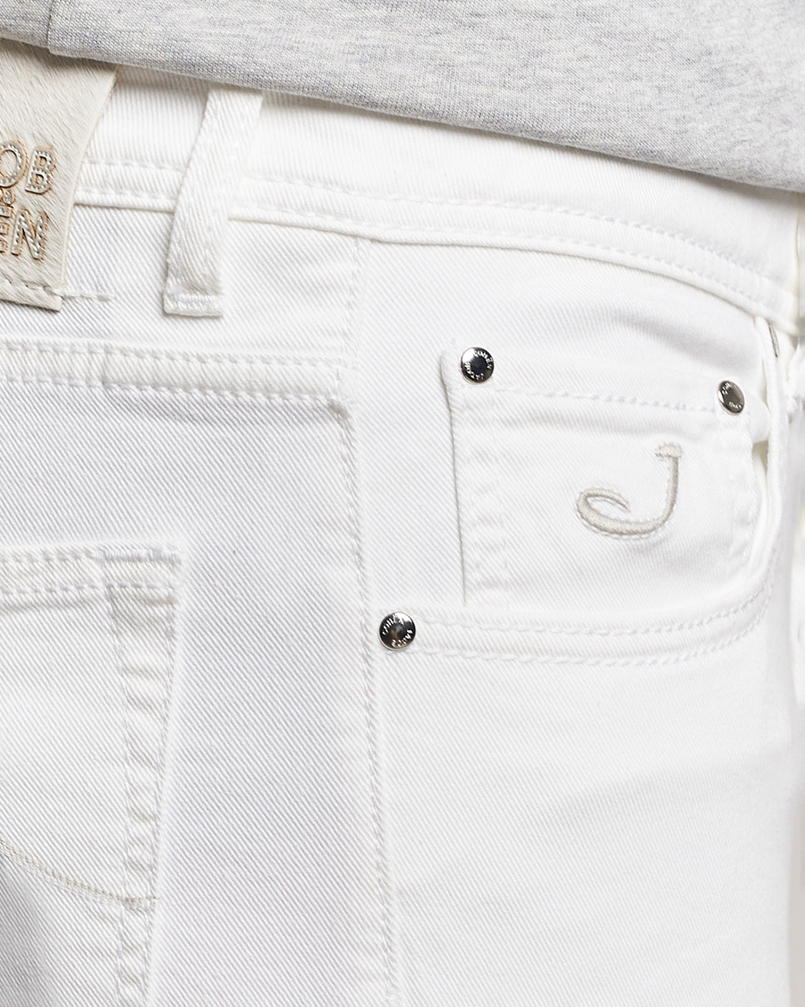 Men | Jeans | Jacob Cohën | Nick Slim Fit Streatch Jeans White