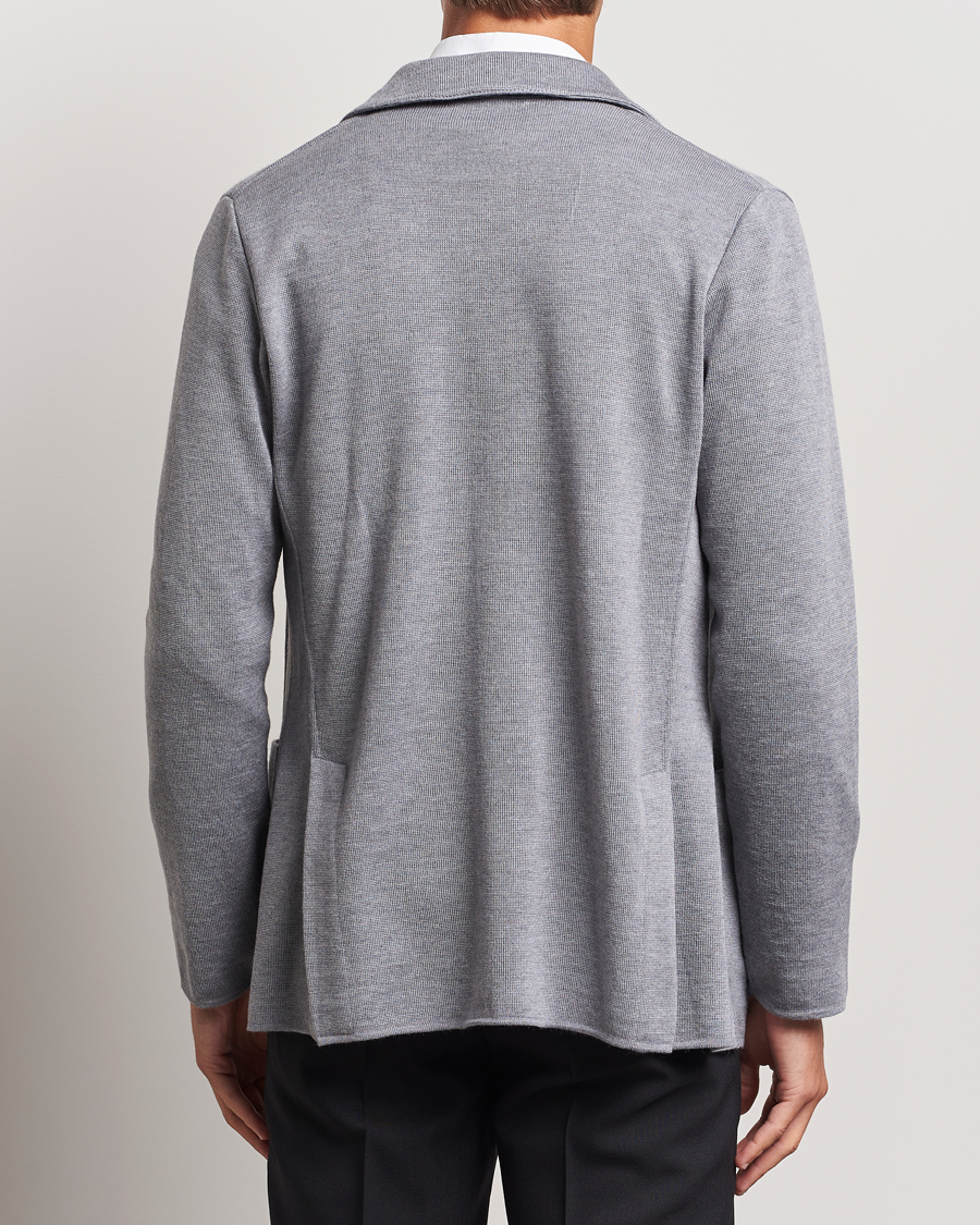 Men | Blazers | Lardini | Knitted Wool Blazer Grey