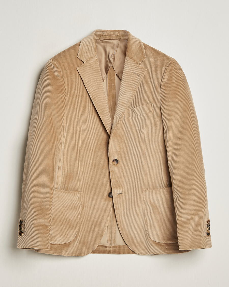Men | Blazers | Lardini | Corduroy Blazer Beige