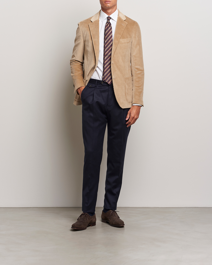 Men | Blazers | Lardini | Corduroy Blazer Beige