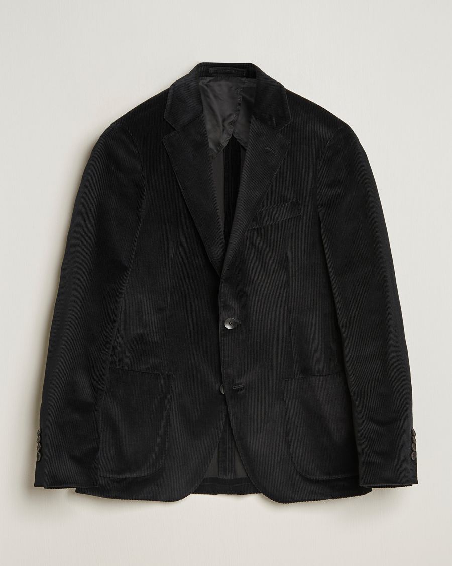 Men | Blazers | Lardini | Corduroy Blazer Black