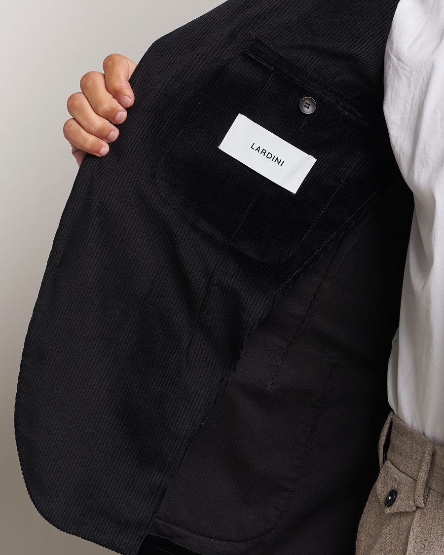 Men | Blazers | Lardini | Corduroy Blazer Black