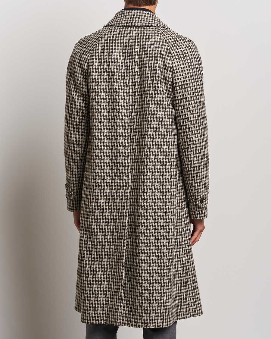 Men | Coats & Jackets | Lardini | Houndstooth Wool/Cashmere Coat Brown