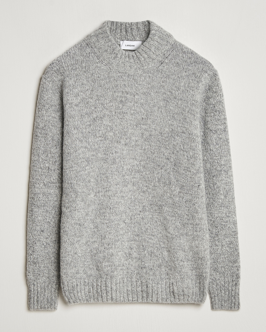 Men | Sweaters & Knitwear | Lardini | Wool/Alpaca Knitted Sweater Grey