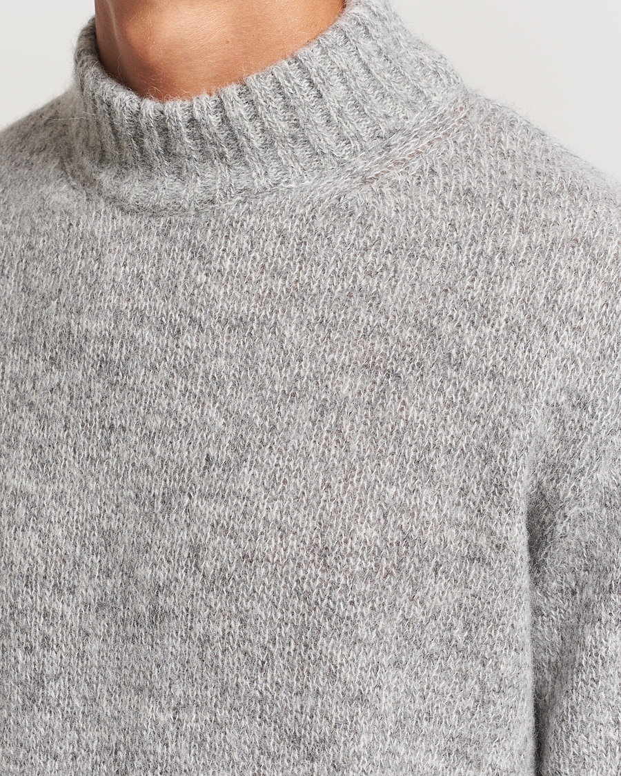 Men | Sweaters & Knitwear | Lardini | Wool/Alpaca Knitted Sweater Grey