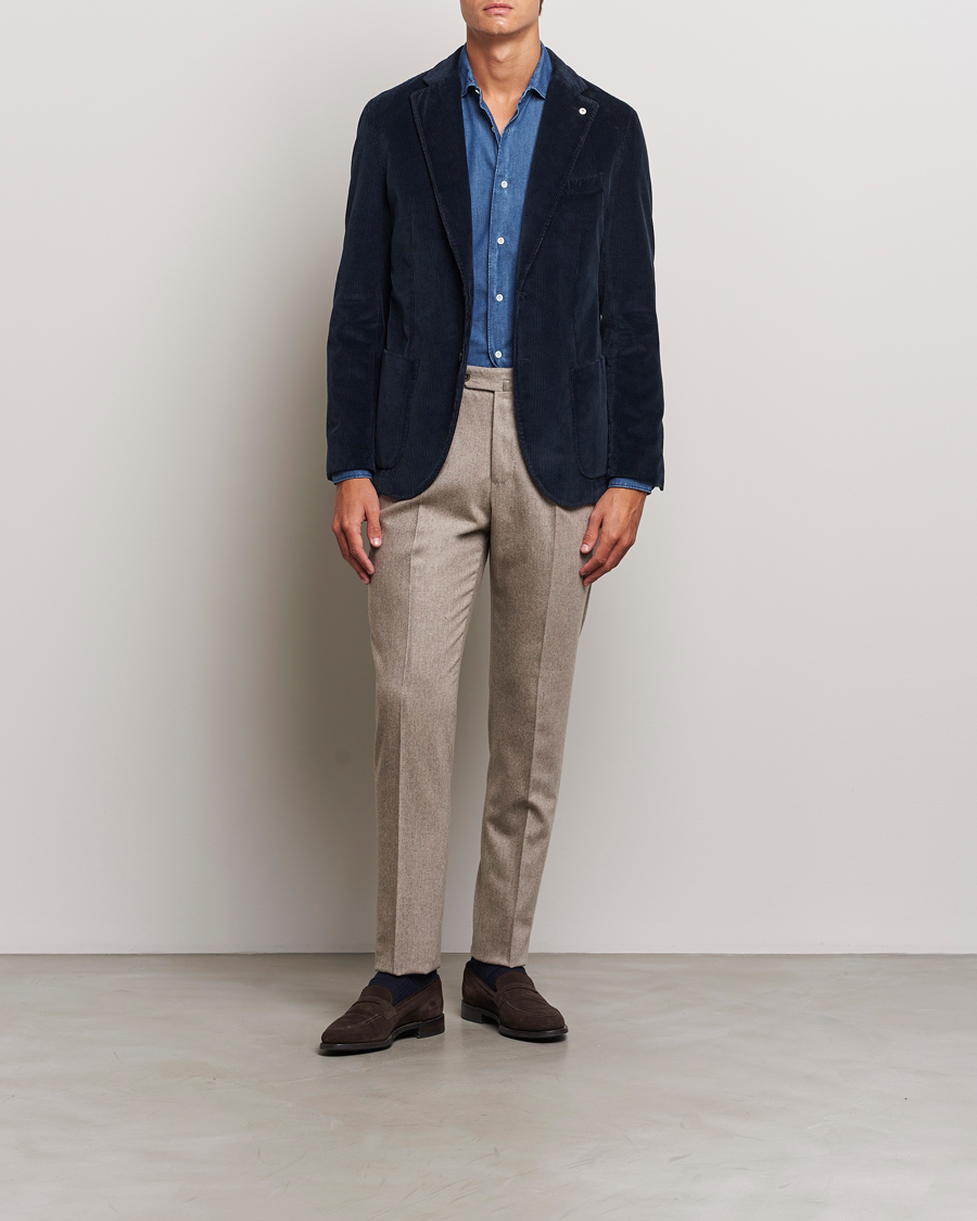 Men | Blazers | L.B.M. 1911 | Jack Corduroy Blazer Navy