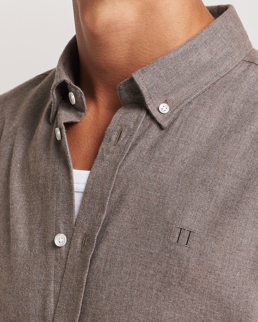 Men | Shirts | LES DEUX | Dessert Reg Shirt Mountain Grey Melange