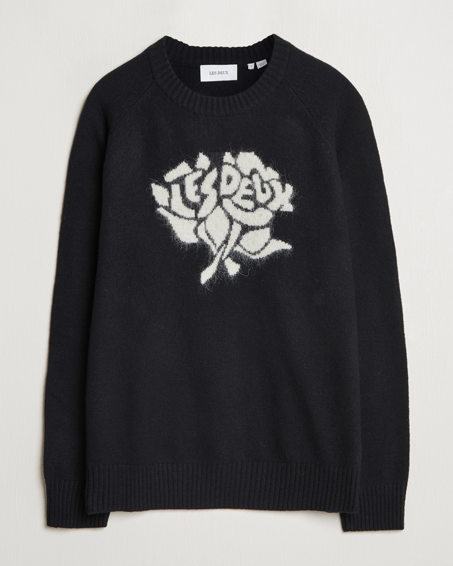 Men | Sweaters & Knitwear | LES DEUX | Felipe Knit Black/Ivory
