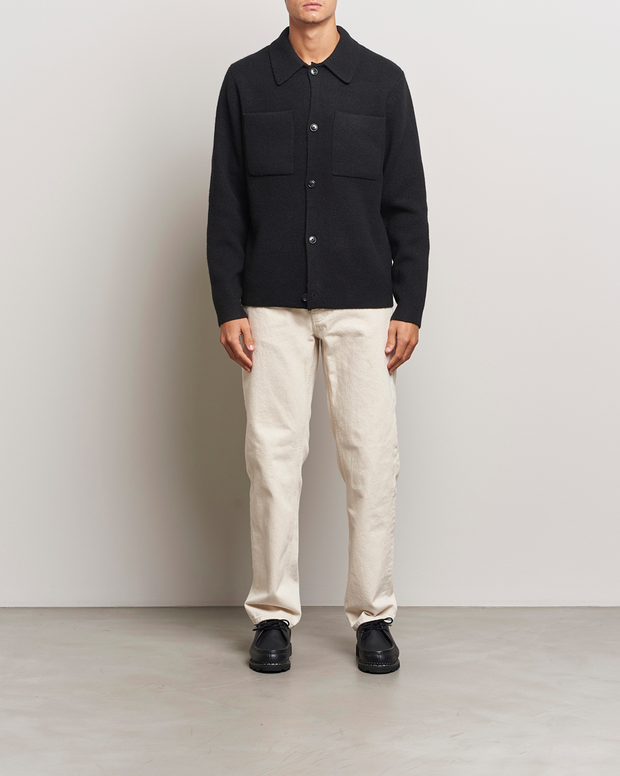 Men | Sweaters & Knitwear | LES DEUX | Fischer Milano Overshirt Black