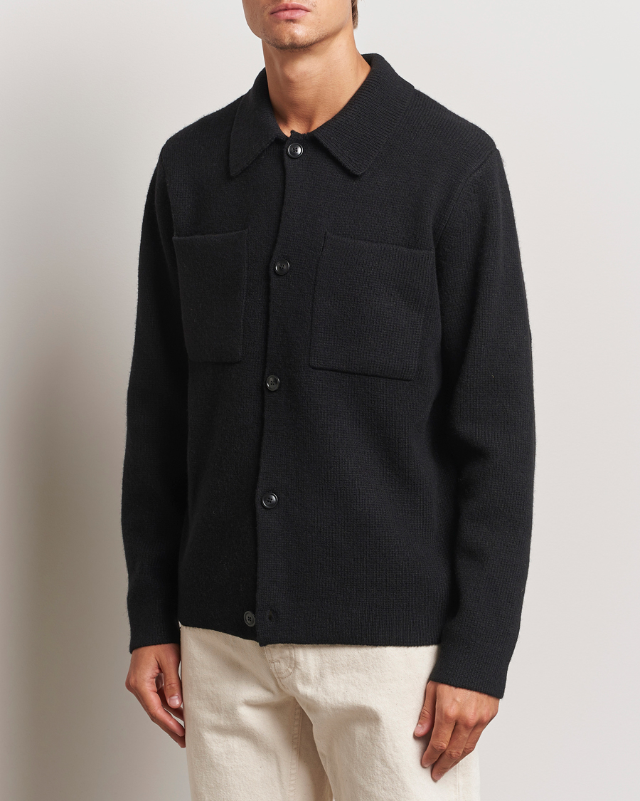 Men | Sweaters & Knitwear | LES DEUX | Fischer Milano Overshirt Black