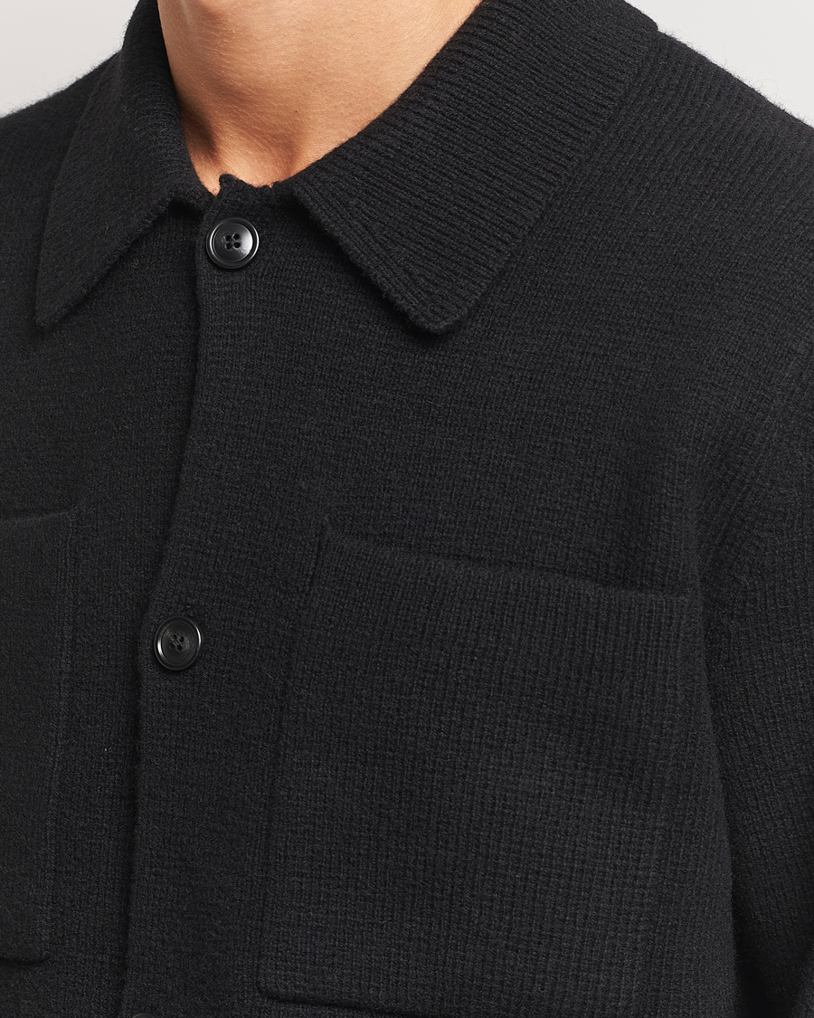 Men | Sweaters & Knitwear | LES DEUX | Fischer Milano Overshirt Black