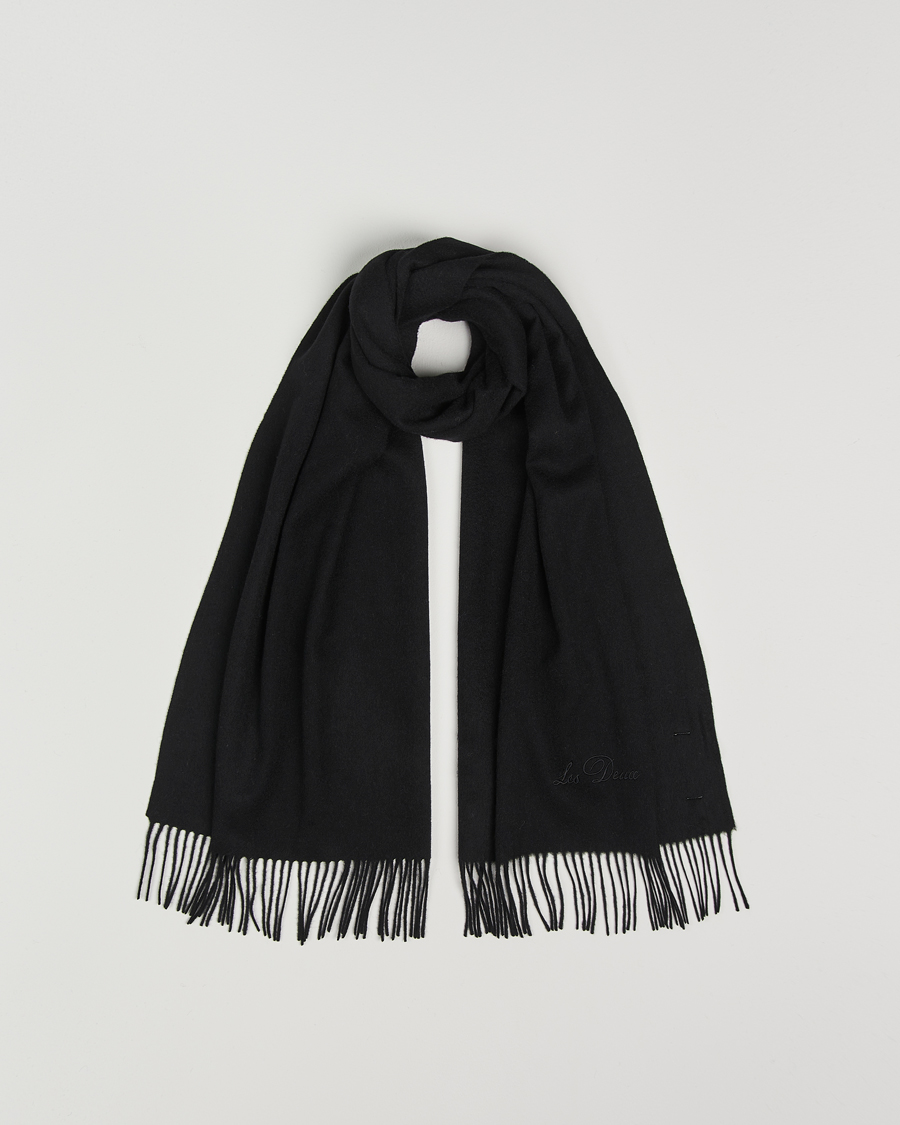 Men | Les Deux Wayne Wool Scarf Black | LES DEUX | Wayne Wool Scarf Black