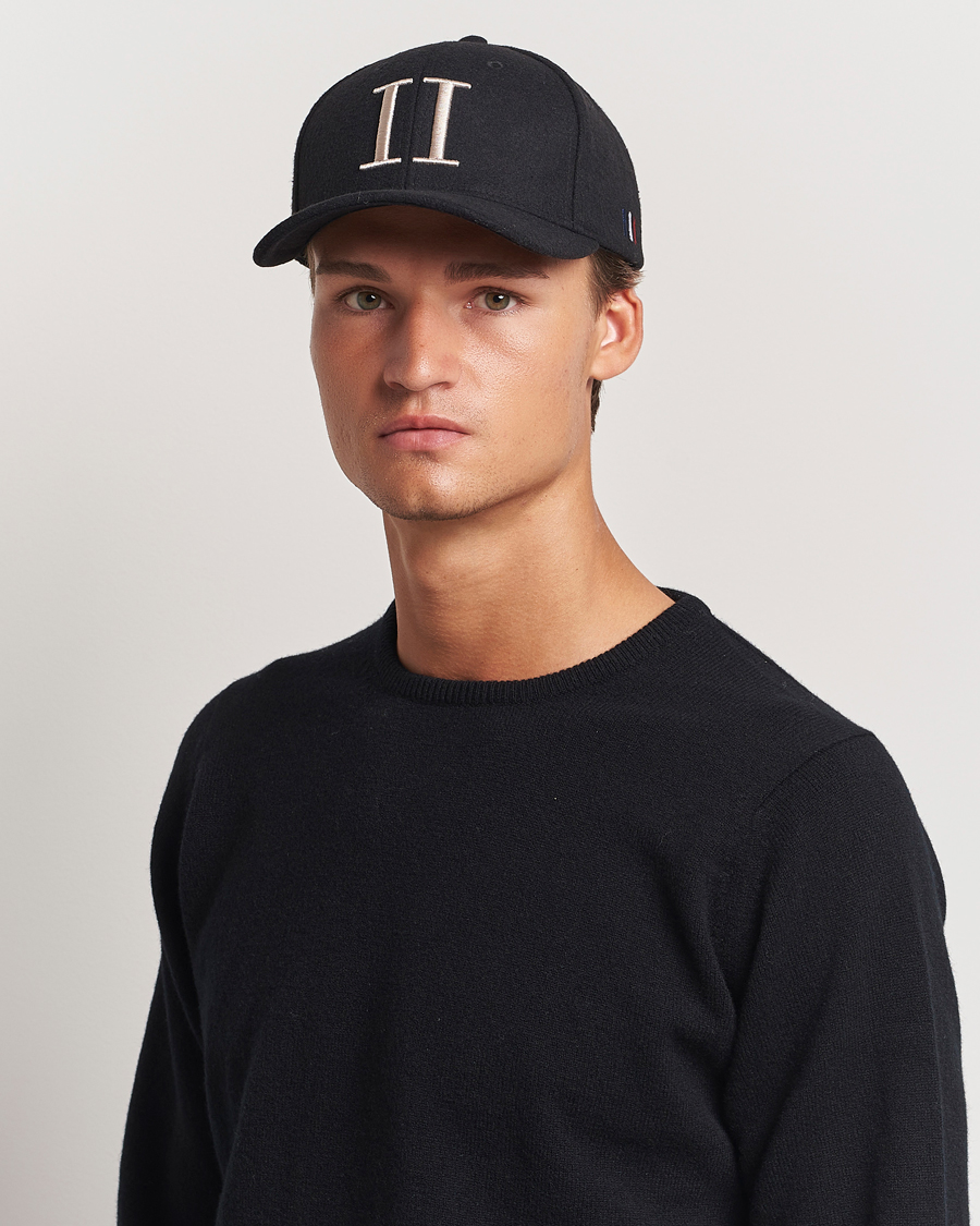 Men | Les Deux Encore Wool Baseball Cap Black/Ivory | LES DEUX | Encore Wool Baseball Cap Black/Ivory