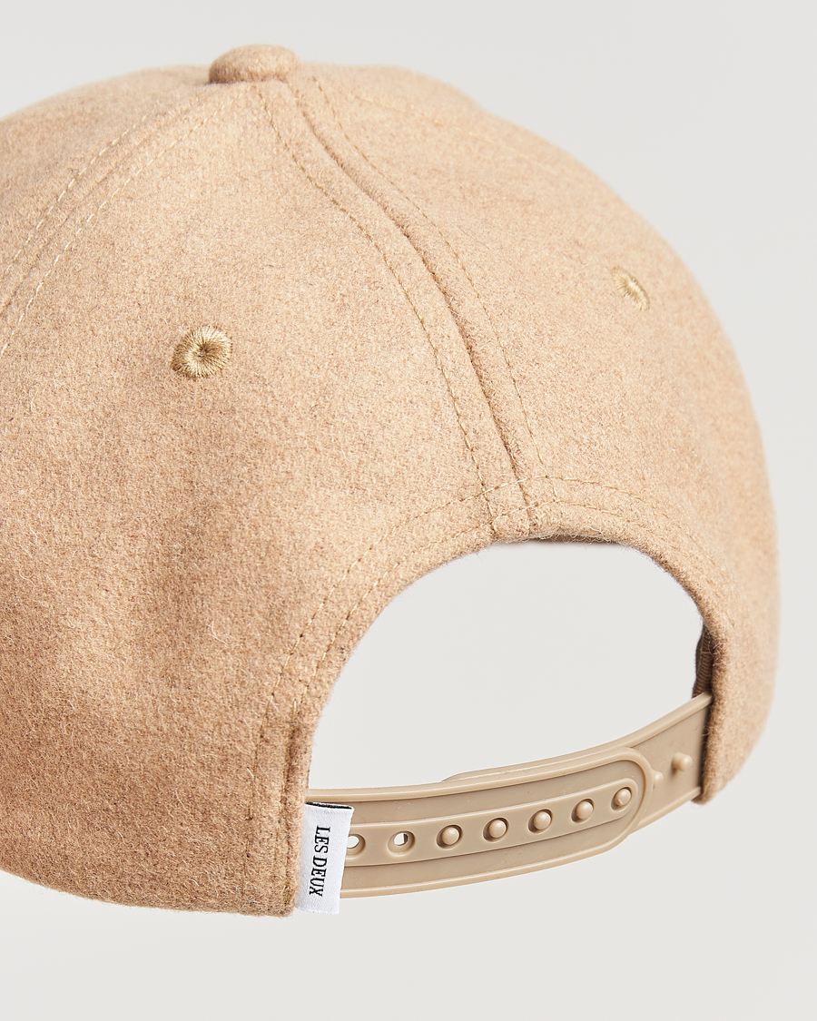 Men | Les Deux Encore Wool Baseball Cap Dark Sand Melange | LES DEUX | Encore Wool Baseball Cap Dark Sand Melange