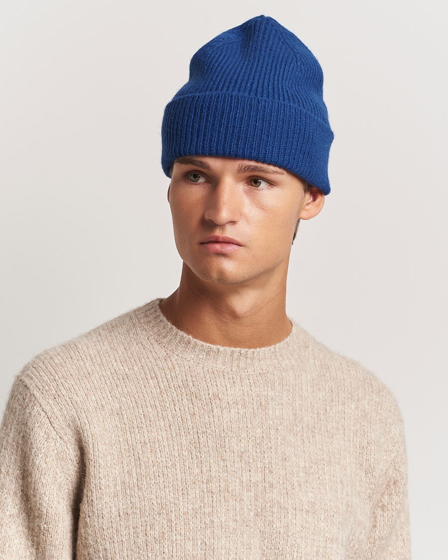 Men | Beanies | Le Bonnet | Lambswool/Caregora Beanie Marin