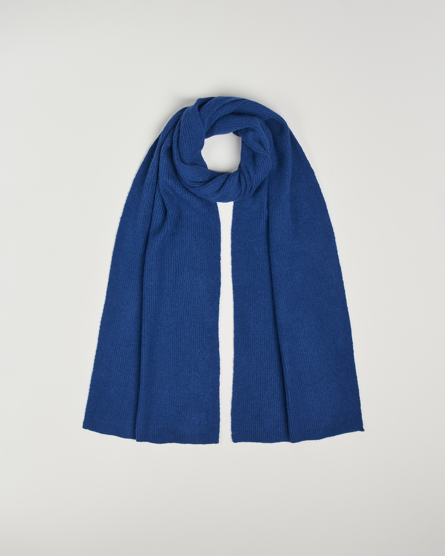 Men | Scarves | Le Bonnet | Lambswool/Caregora Scarf Marin