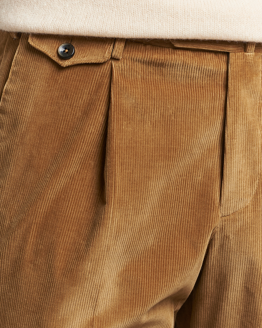Men | Trousers | PT01 | Slim Fit Corduroy Trousers Brown