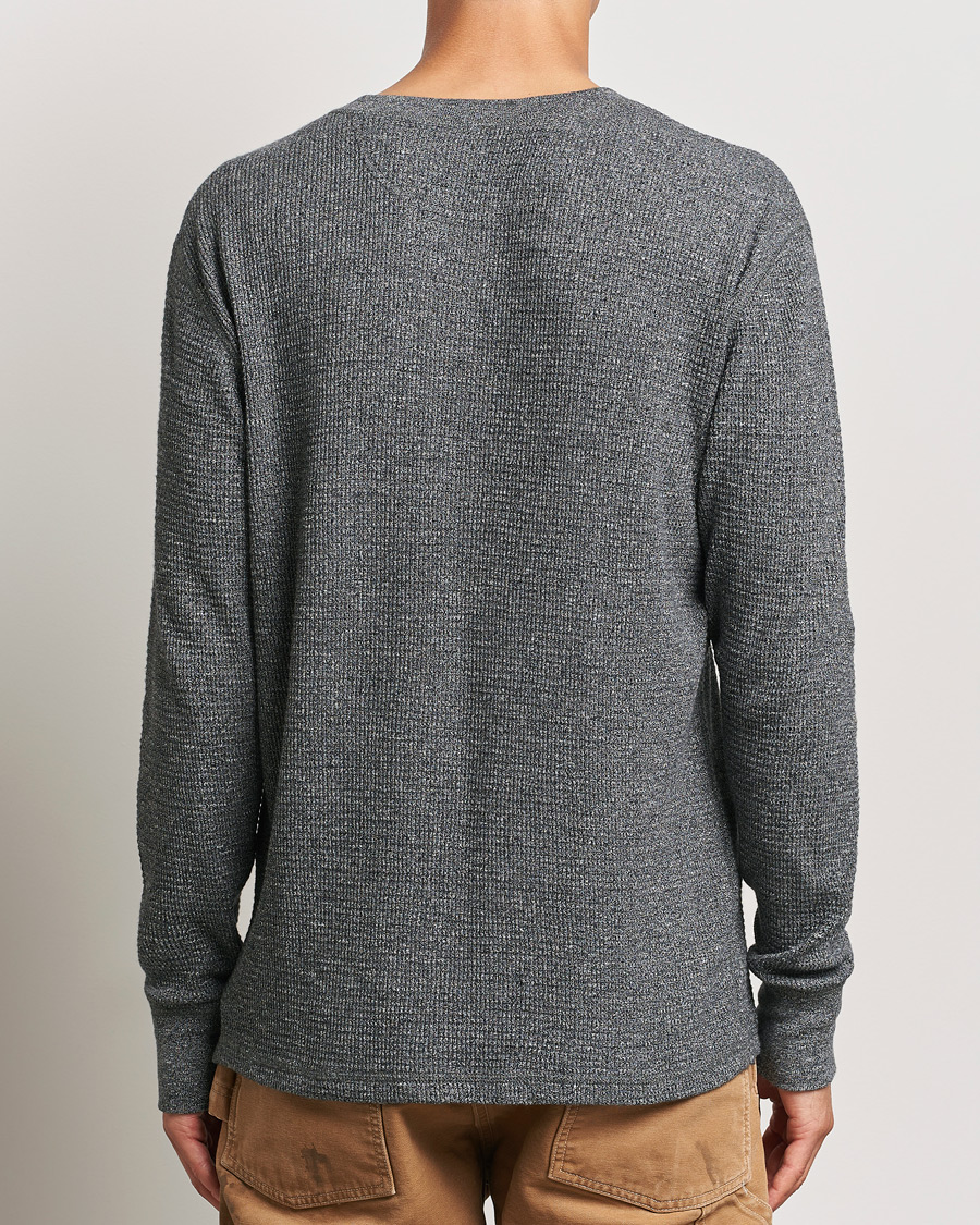 Men | Sweaters & Knitwear | RRL | Long Sleeve Henley Charcoal Heather