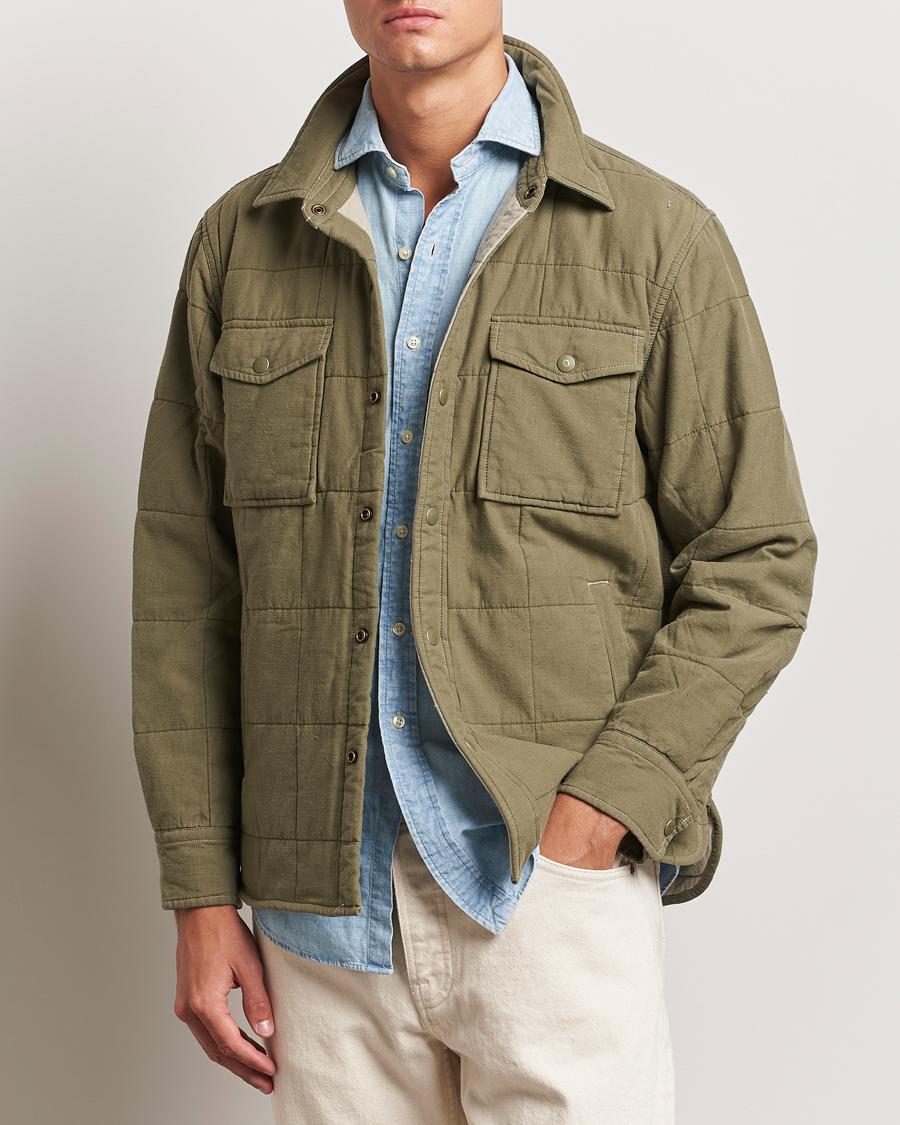Men | Coats & Jackets | RRL | Mountain Shirt Jacket Olive Drab