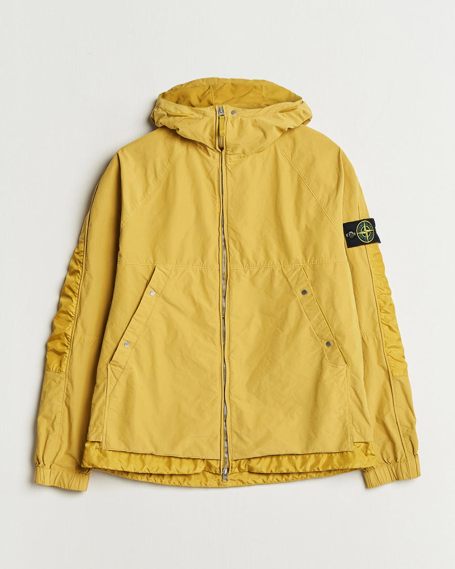 Men | Coats & Jackets | Stone Island | Hooded Lightweight Tela Jacket Mustard