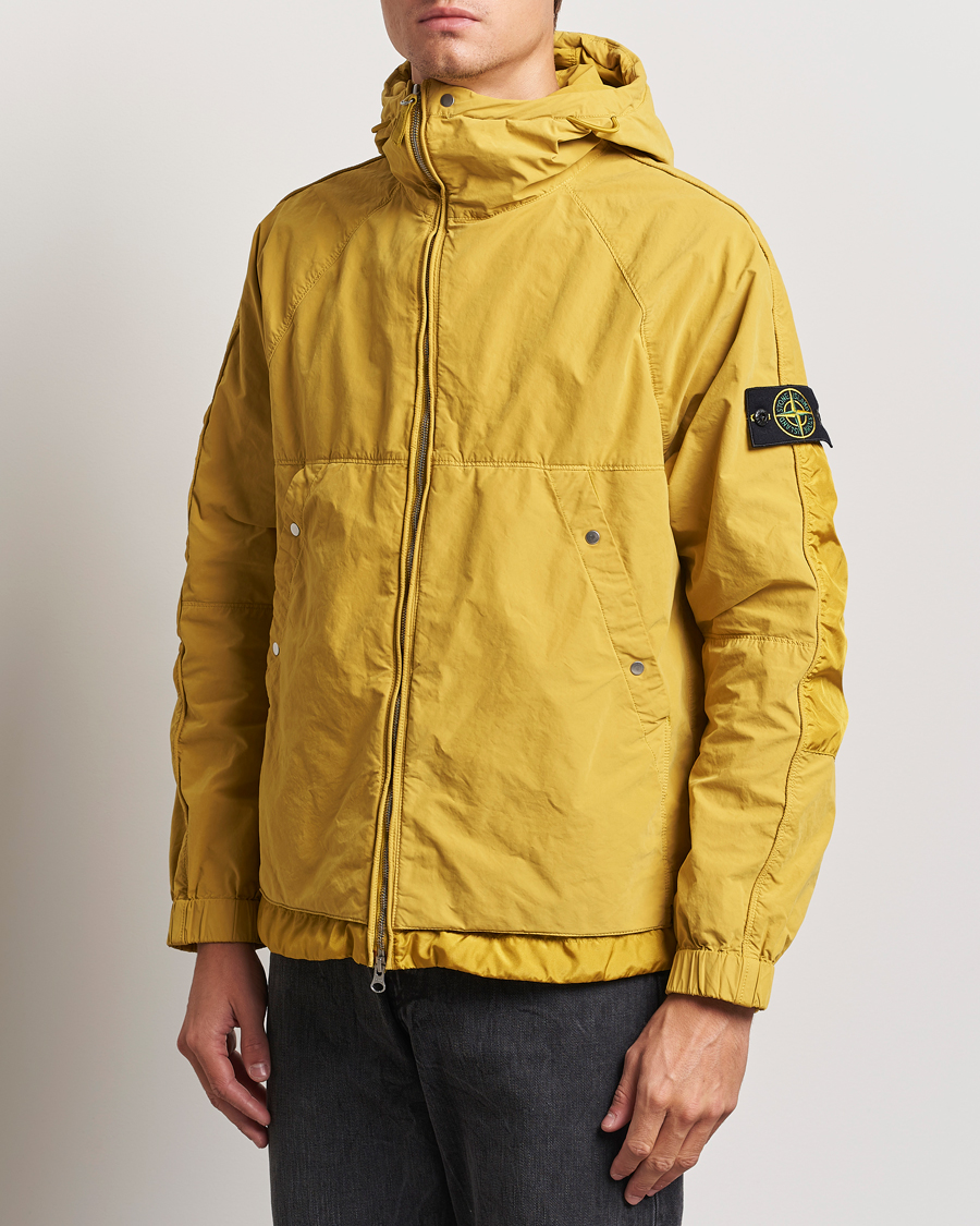 Men | Coats & Jackets | Stone Island | Hooded Lightweight Tela Jacket Mustard