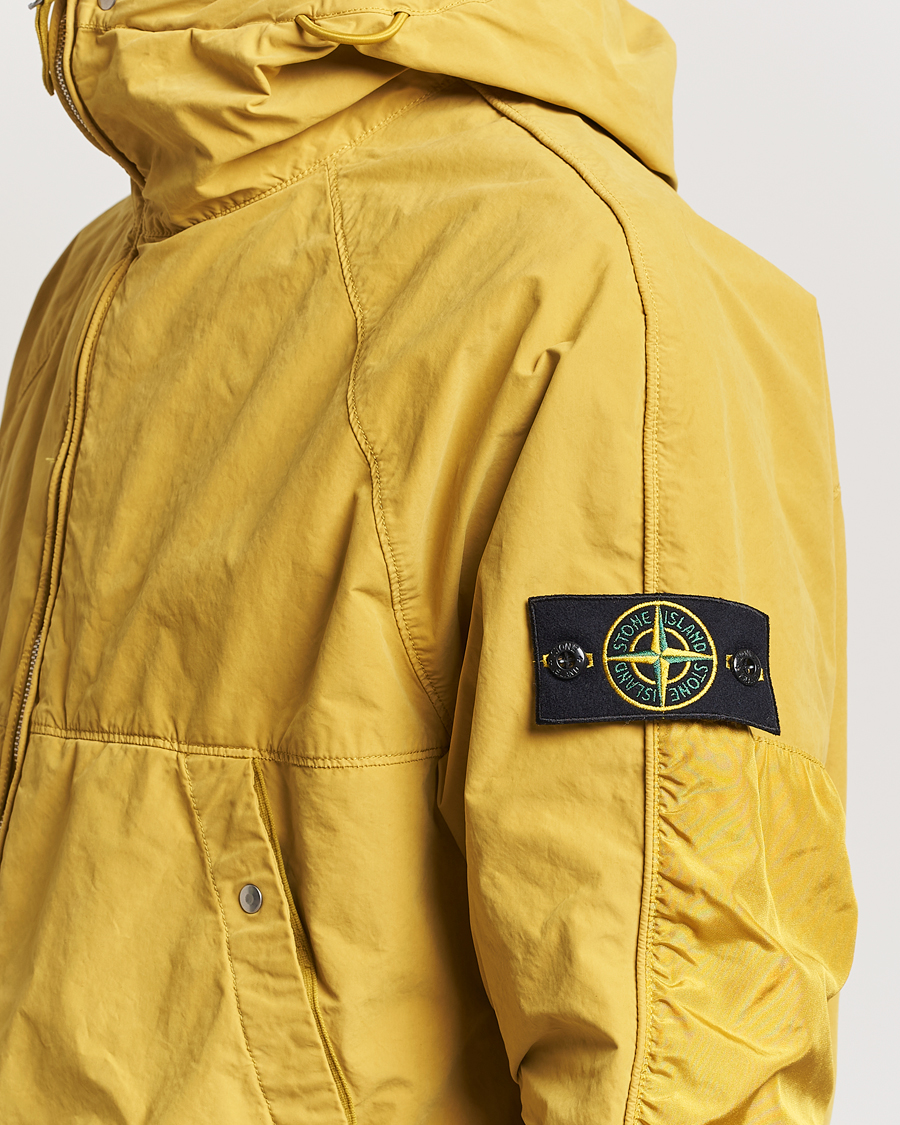 Men | Coats & Jackets | Stone Island | Hooded Lightweight Tela Jacket Mustard