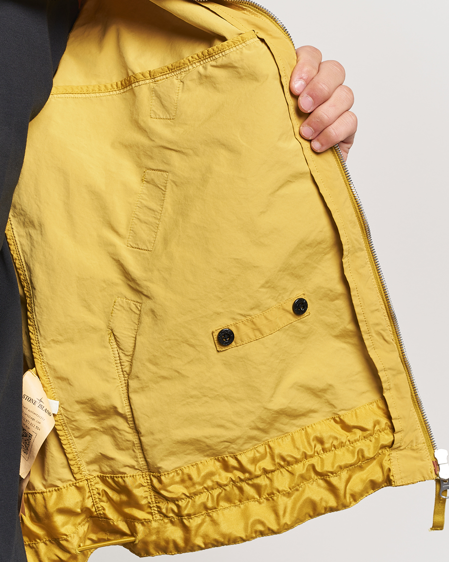 Men | Coats & Jackets | Stone Island | Hooded Lightweight Tela Jacket Mustard