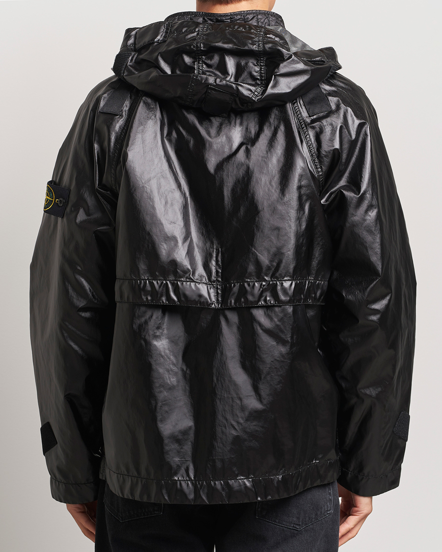 Men | Coats & Jackets | Stone Island | Glass Cover-TC Garment Dyed Detach Vest Jacket Black
